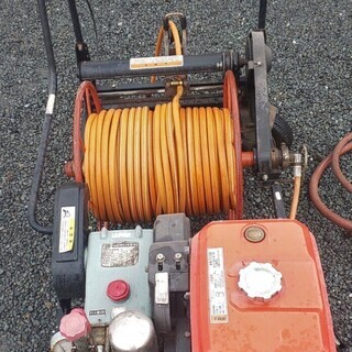 鹿児島発 クボタ 自走式巻き取りガソリンエンジン動噴 K-HS45S