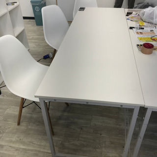 【最終取引希望】白　オフィステーブル　3台