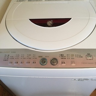 SHARPたて置き洗濯機/ホワイト(6kg/説明書付/2012年製) 