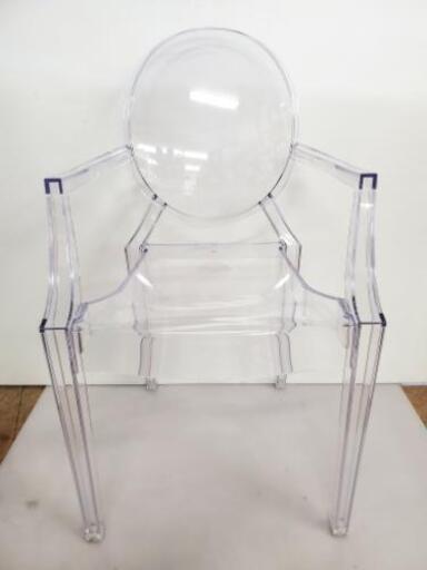 【売約済みとなりました‼️】仙台市⤴️カルテル kartell/デザイナーズ家具/イタリア家具/LouiseGhost/ルイゴースト アームチェア ダイニングチェア/クリスタル