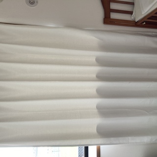 白レースカーテンと白カーテン各２枚１組みセット（縦177cm×横...