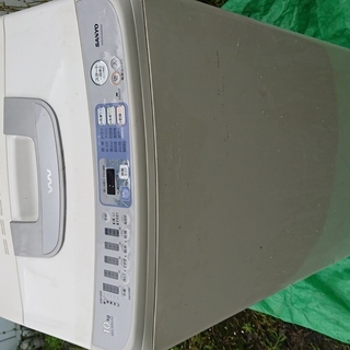 SANYO 乾燥機能付き全自動洗濯機 AWD-E105ZB(W)...
