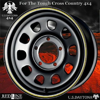U.S.Daytona 4x4 ホイール4本セット17x8.0J OFF+35/PCD150 100系ランドクルーザー他 200系装着不可注意：ローオフセット/チューン用サイズ