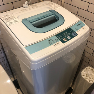 洗濯機　HITACHI 5キロ