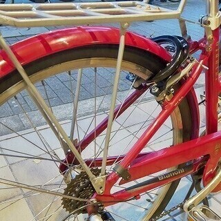 自転車 【中古】レア自転車☆Bianchiお洒落なママチャリ☆