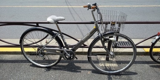 ★税込9,000円 リサイクル中古車・サイモト・27インチ・6段ギヤ・LEDオートライト・シルバー