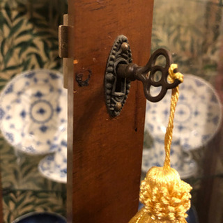 英国製アンティークキャビネット☆マホガニー、ウィリアムモリス