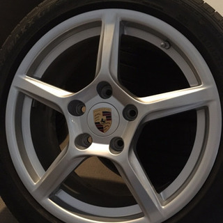 ポルシェ 981 ボクスター 純正ホイールセット カラークレスト TPM