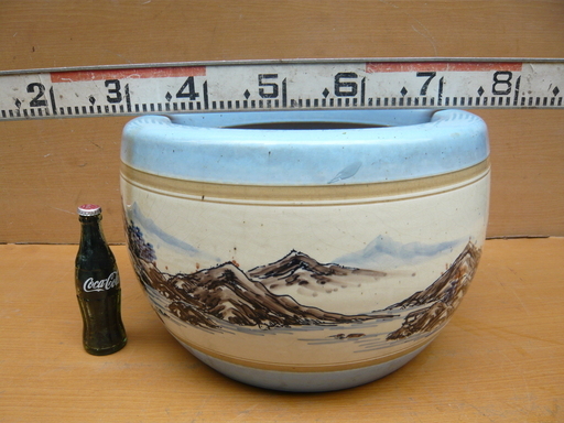 陶器製の火鉢・金魚やメダカ入れ