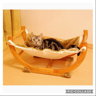 キャットハンモック 猫 木製 ベッド
