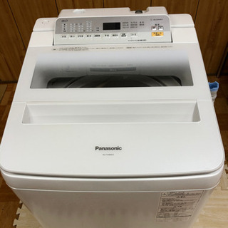 【美品】2017年製　Panasonic 洗濯機　8.0㎏　NA...
