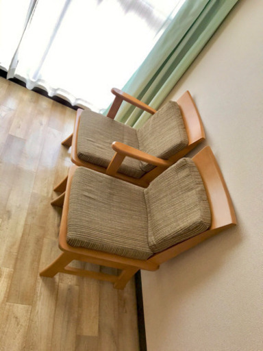 ニトリ 回転椅子 ニトリ ダイニングチェア(サザナミ2 LBR) 回転式 肘