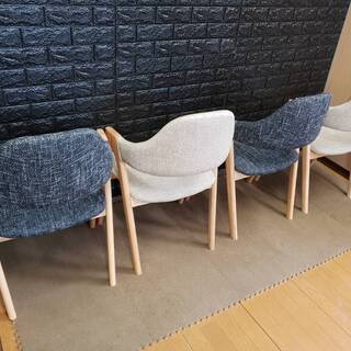 【未使用・訳アリ】ダイニングチェア・４脚セット・北欧デザイン・ハイタイプ・5484 