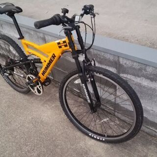 ハマー(HUMMER) CRB7018DR イエロー クロスバイク HUMMERロゴ付き