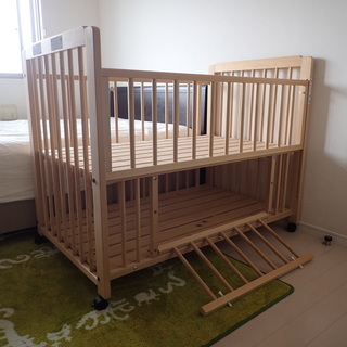 国産ひのき　無垢　ベビーベッド 国産ひのき 無垢 ベビーベッド