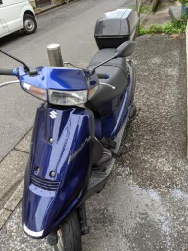 商談中。　スズキ　アドレスV100　程度良　整備済み　低走行！