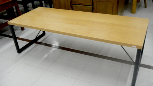 センターテーブル 幅120×奥行48×高さ37㎝ アイアンフレーム リビングテーブル 苫小牧西店