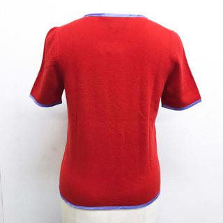 【未使用】プレゼント　GUCCI グッチ 501400 トップス　カットソー リボン 半袖Ｔシャツ 半袖Ｔシャツ カシミヤ レッド レディース