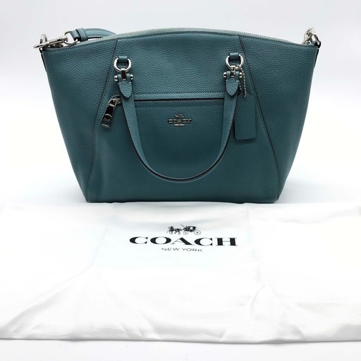 【未使用】COACH コーチ 58874 プレーリーサッチェル 2WAYバッグ トートバッグ レザー マリン レディース