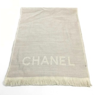 CHANEL シャネル ショール スポーツライン ストール ウール ベージュ