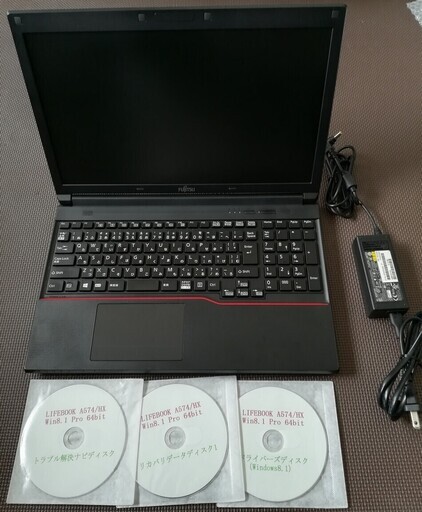 値下げいたしました！富士通ノートパソコンLIFEBOOK A574/HX(CPU⇒Core i3-4000M 2.40GHz搭載、メモリー4GB、HDD500GB)訳あり品はいかがでしょうか？
