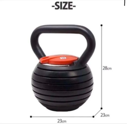 可変重量式 ケトルベルダンベル 3.6～18kg アジャスタブル 可変重量式 ケトルベルダンベル 3.6～18kg アジャスタブル