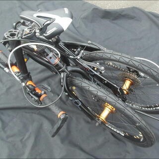 【ドッペルギャンガー 折畳スポーツミニベロ】 前後タイヤ・サドル新品