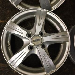 RANBROS 社外ホイール 14インチ 4本 4.5J4HPCD100+45 タント モコ ステラ等 (VHC100) クレジットカード QR決済可能