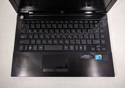 hp スタイリッシュな黒のノートPC 初心者向け 高速SSD Core2 メモリ4G