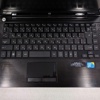 hp スタイリッシュな黒のノートPC 初心者向け 高速SSD Core2 メモリ4G