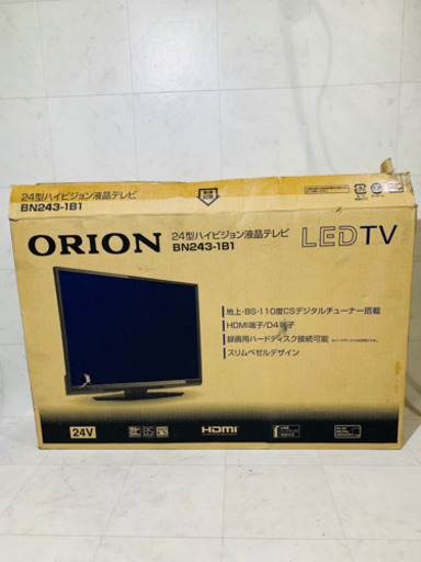 保管品】ORION BN243-1B1 24型ハイビジョン液晶テレビ