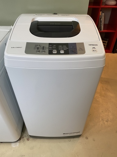 洗濯機 日立 HITACHI NW-50B 2017年製 5.0kg 中古品
