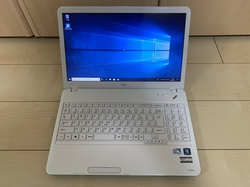 ■■美品！SSD(120GB)\u0026Windows10＆メモリ4GB NEC製ノートPC LaVie G 15.6インチ液晶 DVDドライブ付き 白