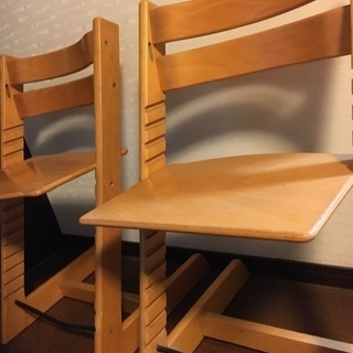 STOKKE 子供用椅子　２脚セット