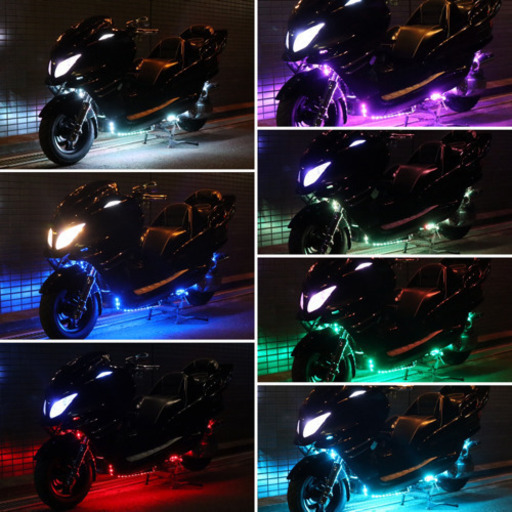 【YAMAHA マジェスティ】レインボーLED100パターン！！圧倒的存在感！！