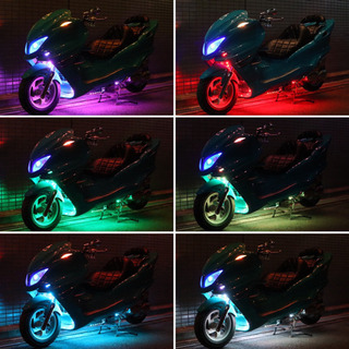 【YAMAHA マジェスティ】LEDレインボー点灯130パターン!!シート新!!の画像