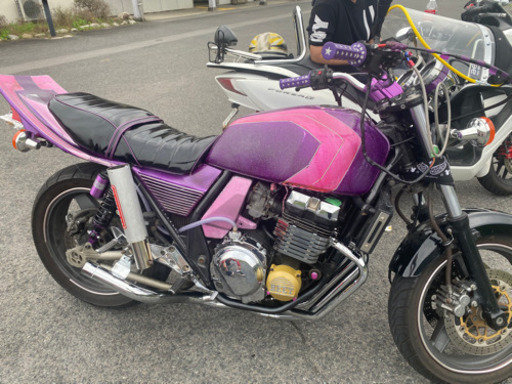 CBX400F ワルツ機械曲げマフラー メッキ / パステルロード