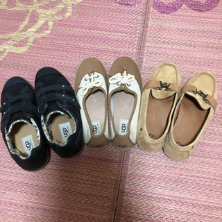 アグ 美品 スニーカー ローファー シューズ 3点セット
