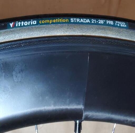 (取引中)【値下げしました¥50,000→¥40,000】TNi　Aero80　シマノ11S前後セット　タイヤ付き　セラミックベアリング換装 取引中)【値下げしました¥50,000→¥40,000】TNi Aero80 シマノ11S前後