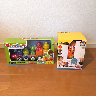 【中古】k's kids  ブロックトレイン&おしゃべりボール