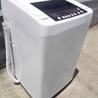 Hisense2018年製5.5㎏全自動洗濯機 美品 送料無料 ハイセンス 全自動洗濯機 5.5kg 18年製 新品同様 説明書付 配送無料