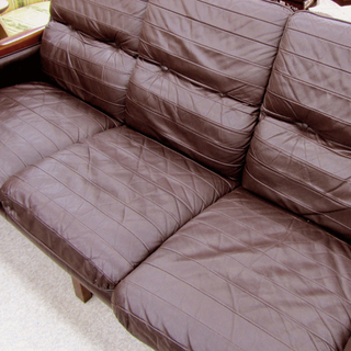 maruni/マルニ ソファ 応接セット 3人掛け 1人掛け レザー×木製フレーム ☆