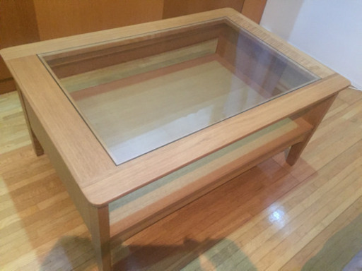 【ガラストップ】ローサイドテーブル