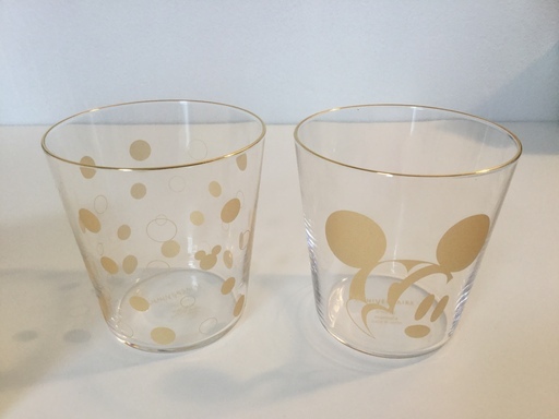 ディズニーミッキーペアグラス エッフェル 金沢の食器 コップ グラス の中古あげます 譲ります ジモティーで不用品の処分