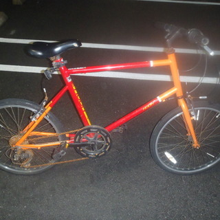 自転車20インチレッドオレンジ