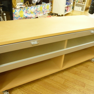 テレビ台 幅120cm 木製 テレビボード ナチュラル キャスター付き 西岡店
