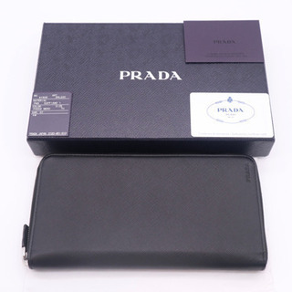 PRADA/サフィアーノ ラウンドファスナー長財布》2ML220 Aランク