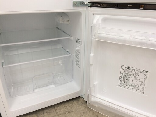 J341 3か月保証付き!Hisense ハイセンス 2ドア冷凍冷蔵庫 右開き