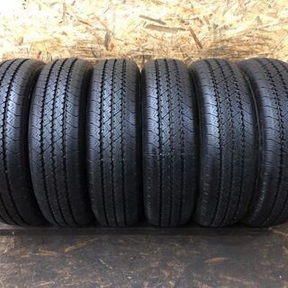 新車外し BS V-STEEL RIB 265 205/70R17.5 115/113L LT 17.5インチ トラックタイヤ 6本 2020年製 (TB215) クレジットカード QR決済可能