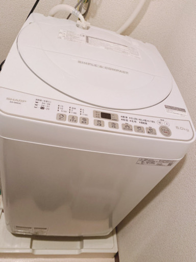SHARP 全自動洗濯機　製造年2019年 6kg
